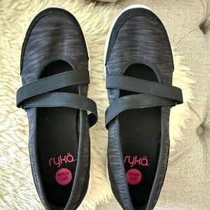 Ryka Women's Black Flats with Straps